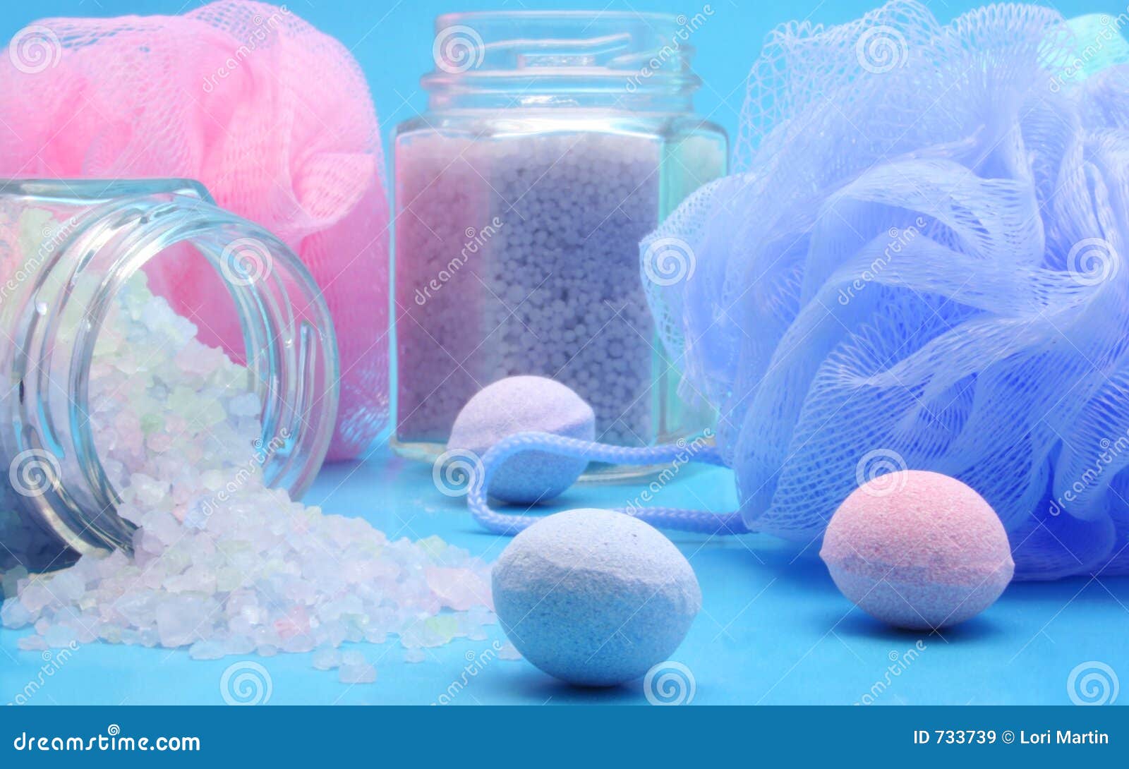 Bath Products stock image. Image of glass, beauty, holistic 733739