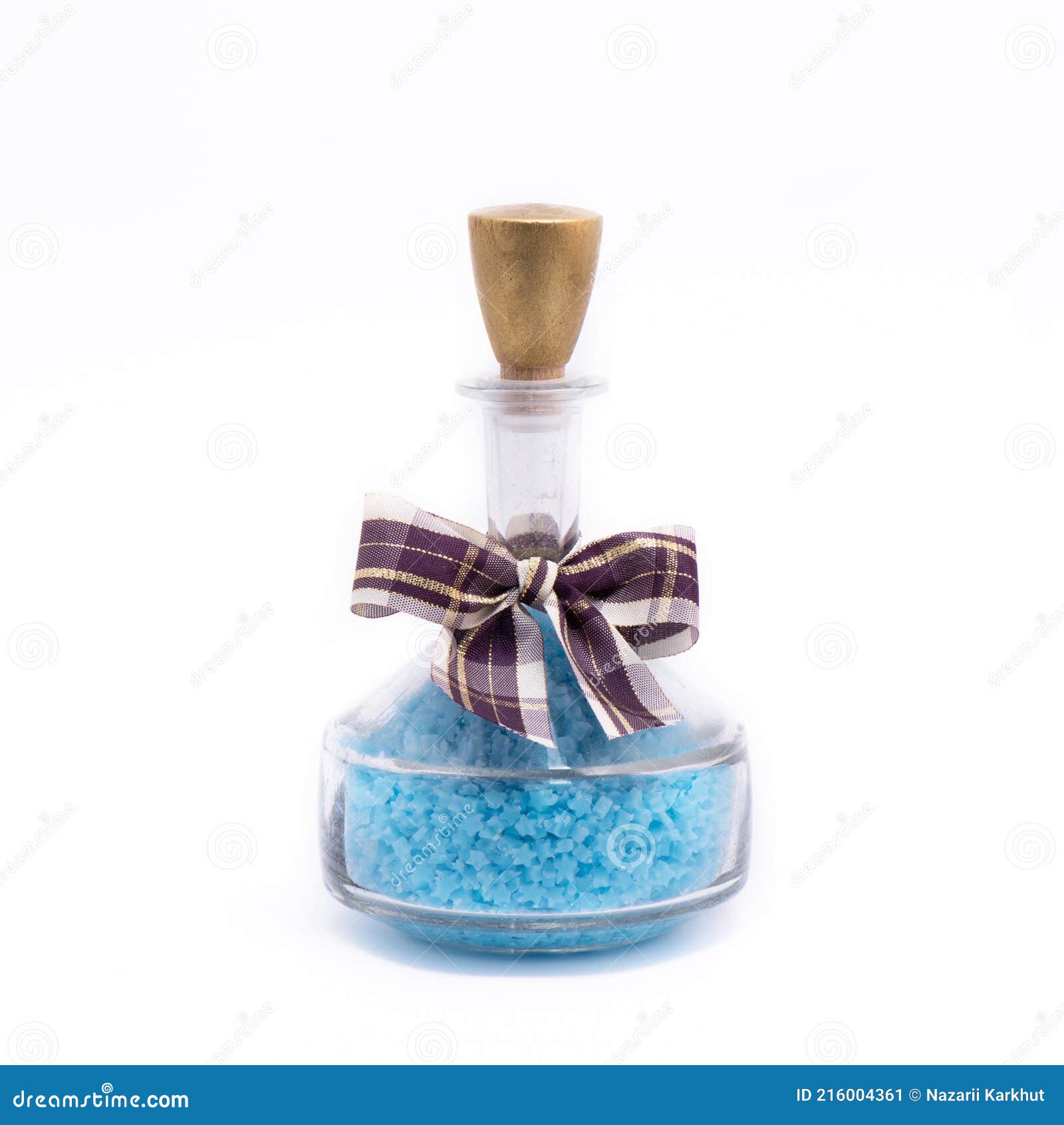 Bath Salt in Glass Container Stock Image Image of care, product