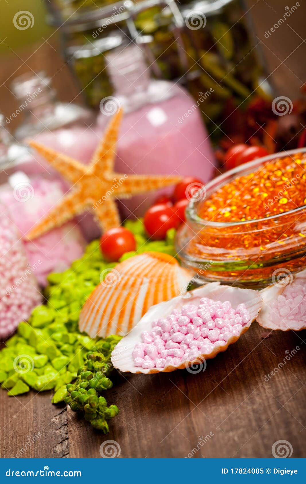 Bath salt spa supplies stock image. Image of aromatherapy 17824005