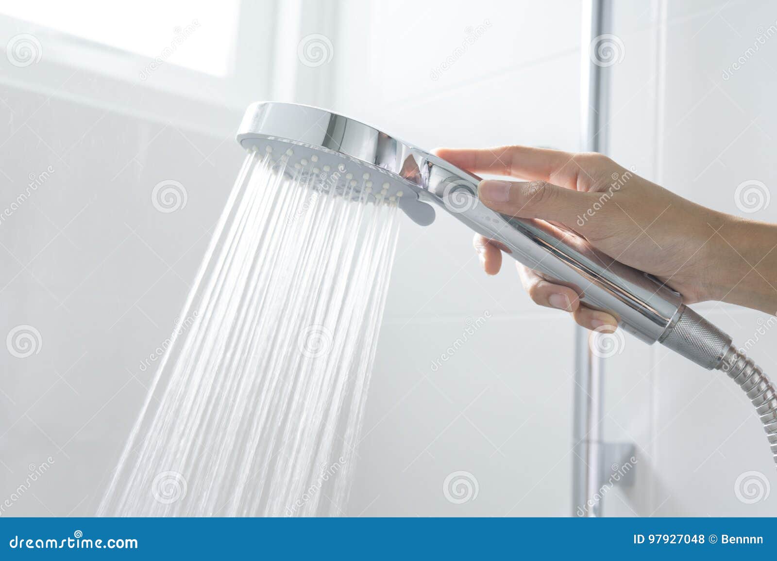 Bath shower stock photo. Image of hygiene, home, splash 97927048