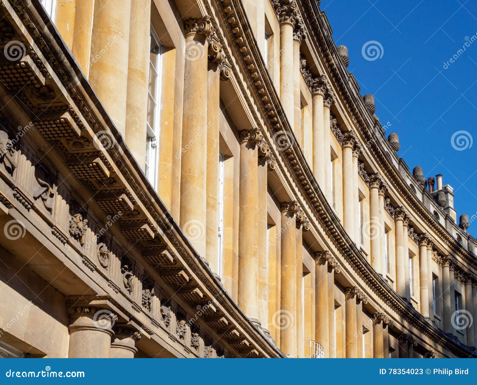 BATH, SOMERSET/UK OCTOBER 02 Houses in the Circus in Bath so