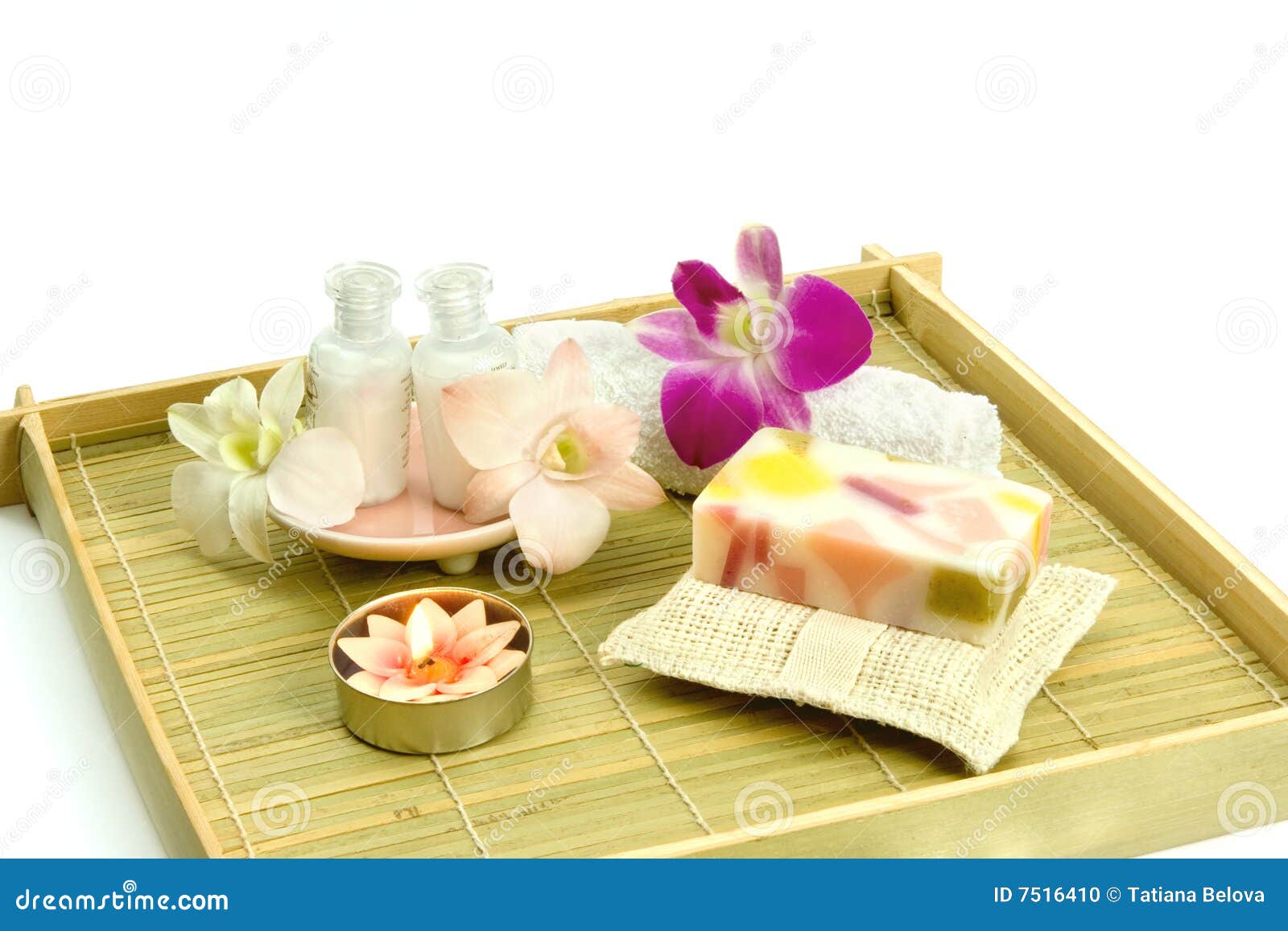 Bath and spa accessories stock photo. Image of salon, soap 7516410