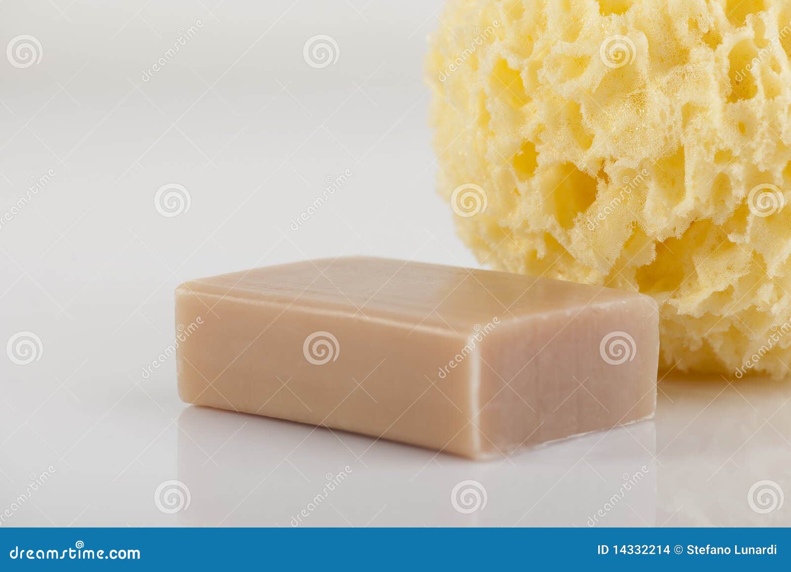 Bath Sponge and Natural Soap Stock Photo Image of wellbeing