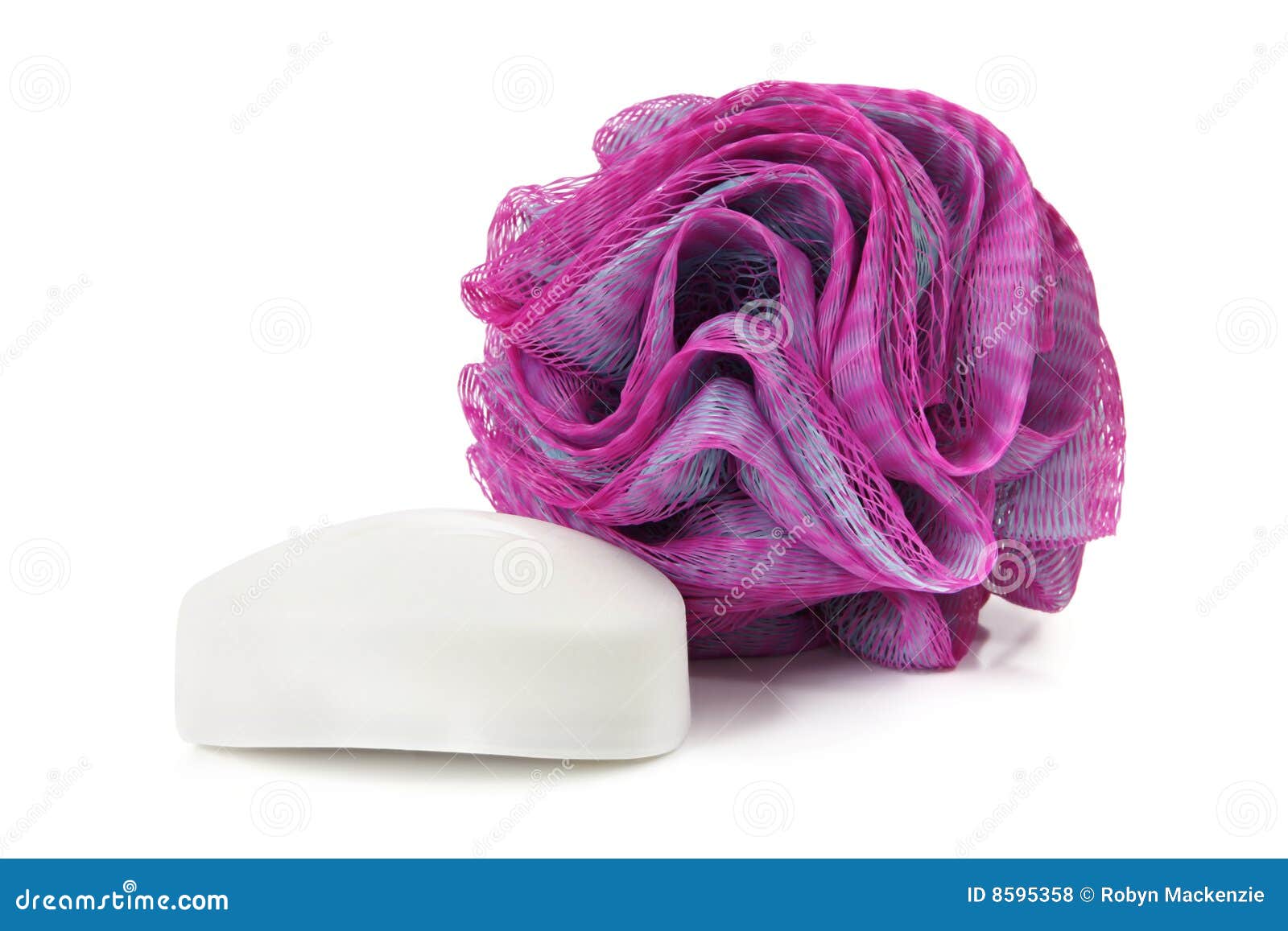 Bath Sponge and Soap stock photo. Image of washing, purple 8595358