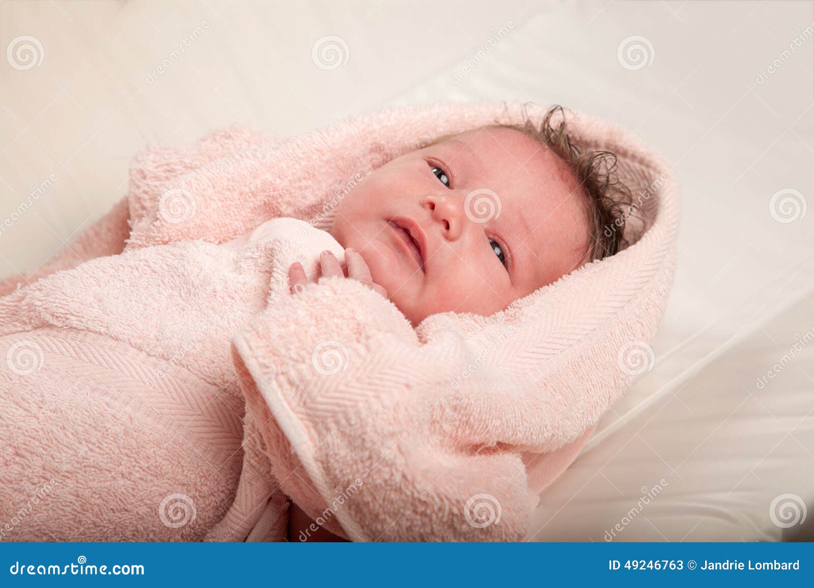 Bath time stock image. Image of newborn, girl, water 49246763