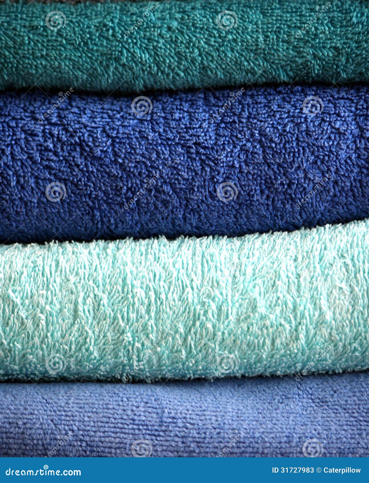 Bath towels stock image. Image of light, piled, houseware 31727983