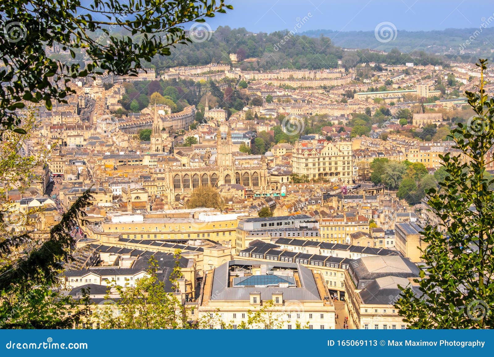 Bath, UK Panoramic Views of Bath from the Alexandra Park Stock Image Image of architecture