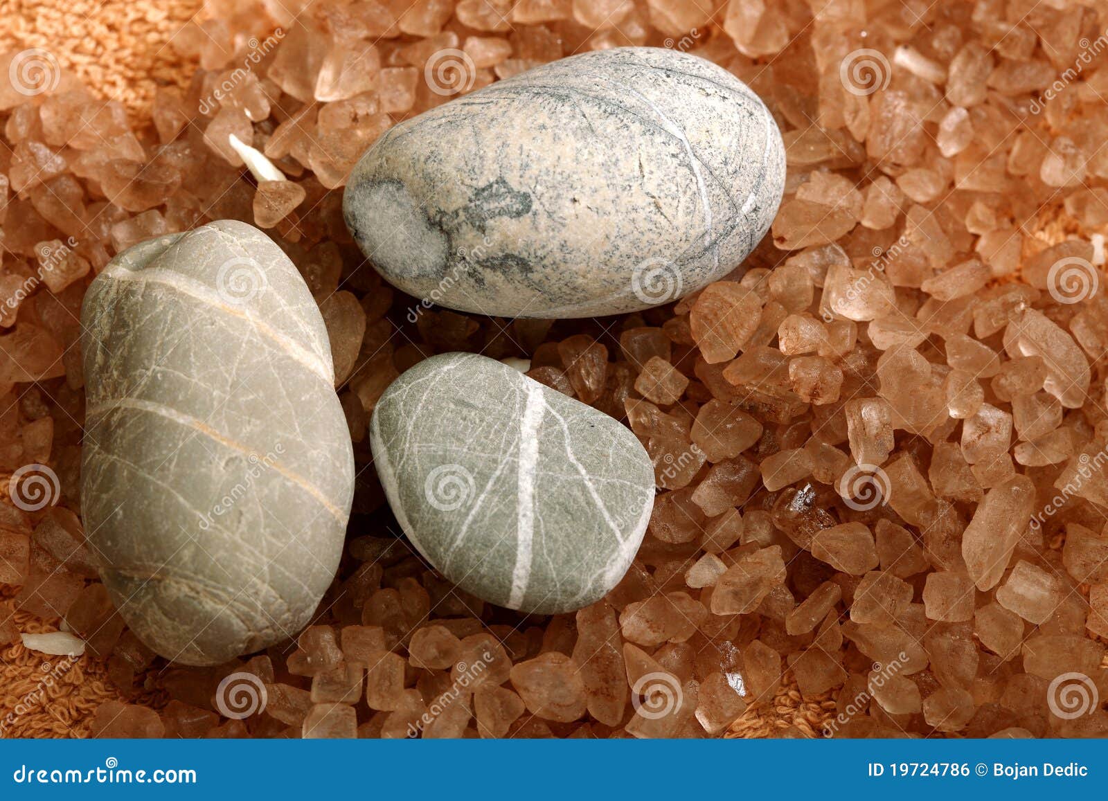 Bathing salt and rocks stock photo. Image of aromatherapy 19724786