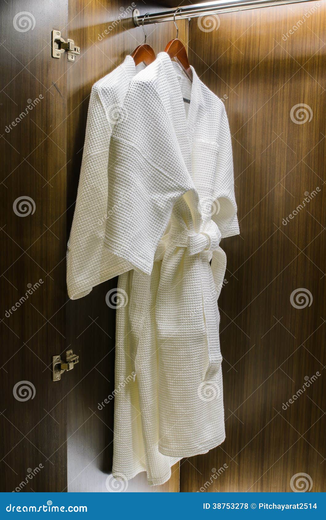 Bathrobes in the Closet in the Hotel. Stock Photo Image of room, bathrobes 38753278