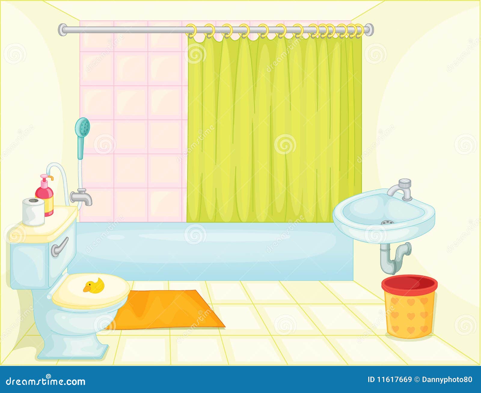 Bathroom stock vector. Illustration of graphic, bathroom - 11617669