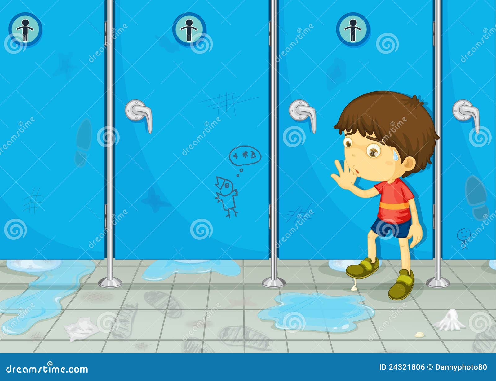 Bathroom stock vector. Illustration of children, cartoon 24321806