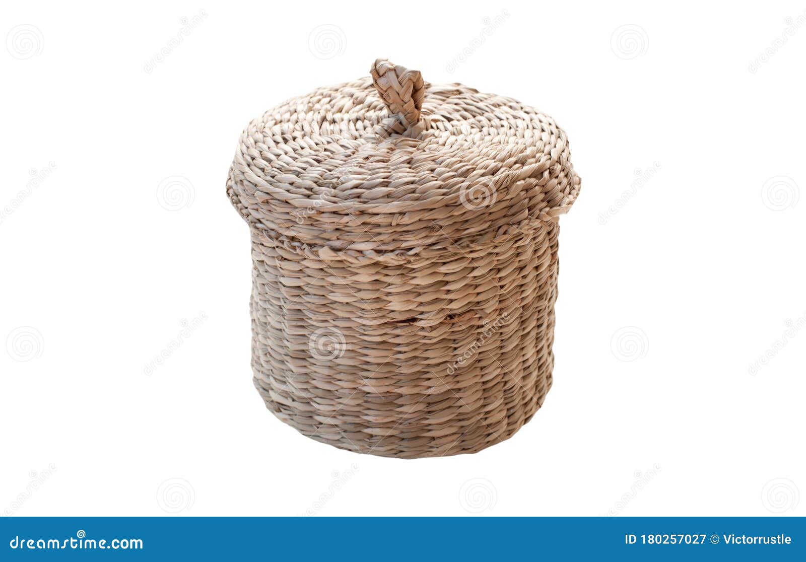 Bathroom Accessories Wicker Box Isolated On White Background Stock Image Image Of Carry