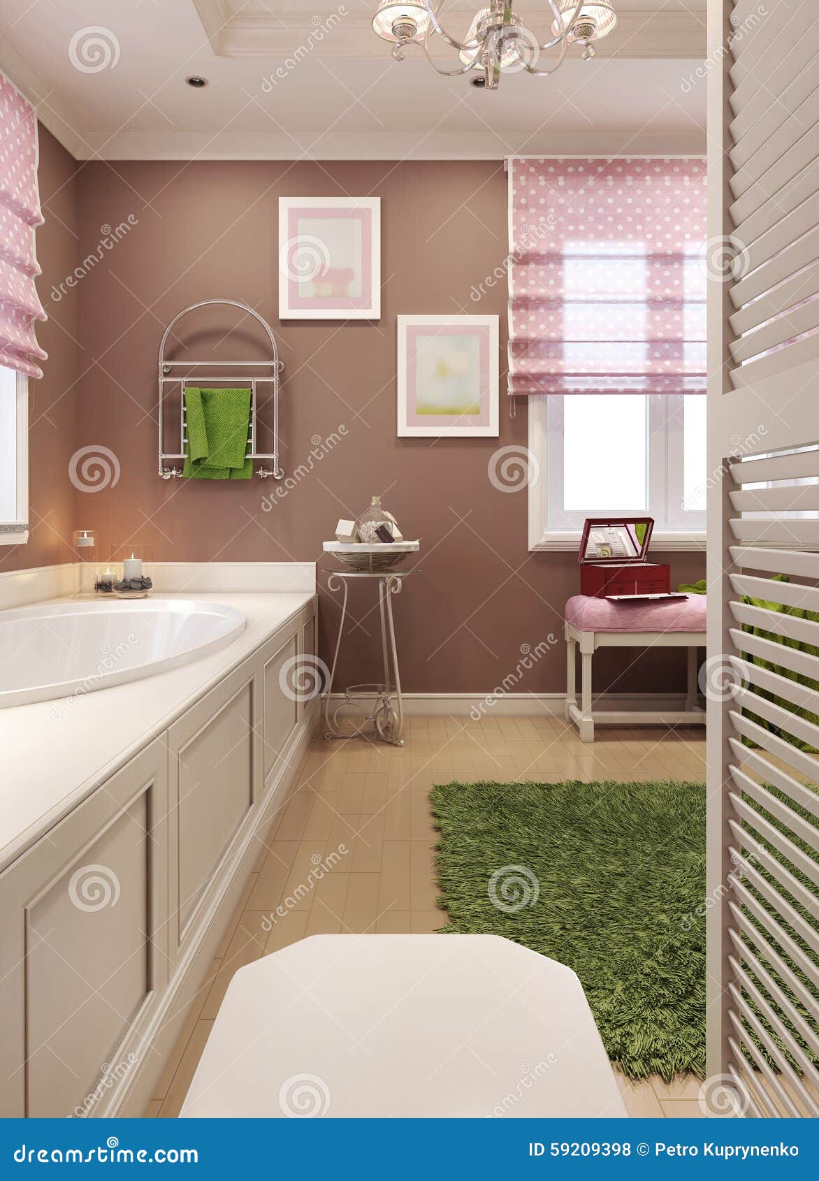 Bathroom Art Deco Red Color Stock Photo Image of faucets, marble