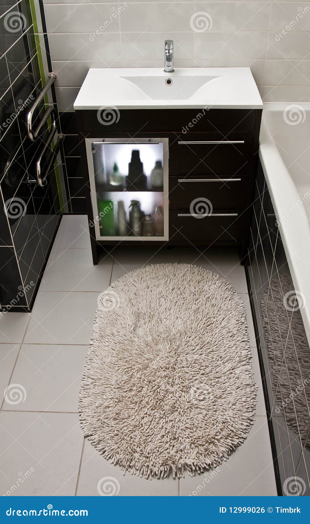 Bathroom carpet stock photo. Image of style, lavatory 12999026
