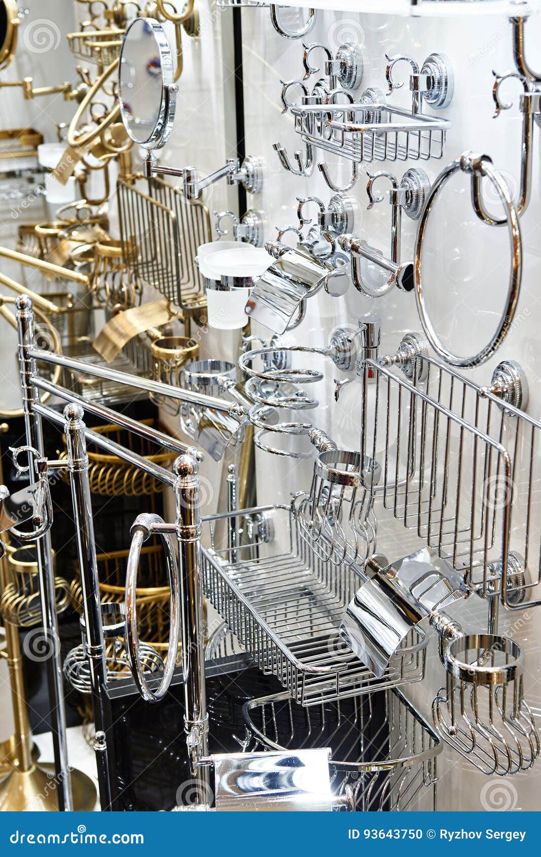 Bathroom Fittings and Accessories in Store Stock Photo Image of