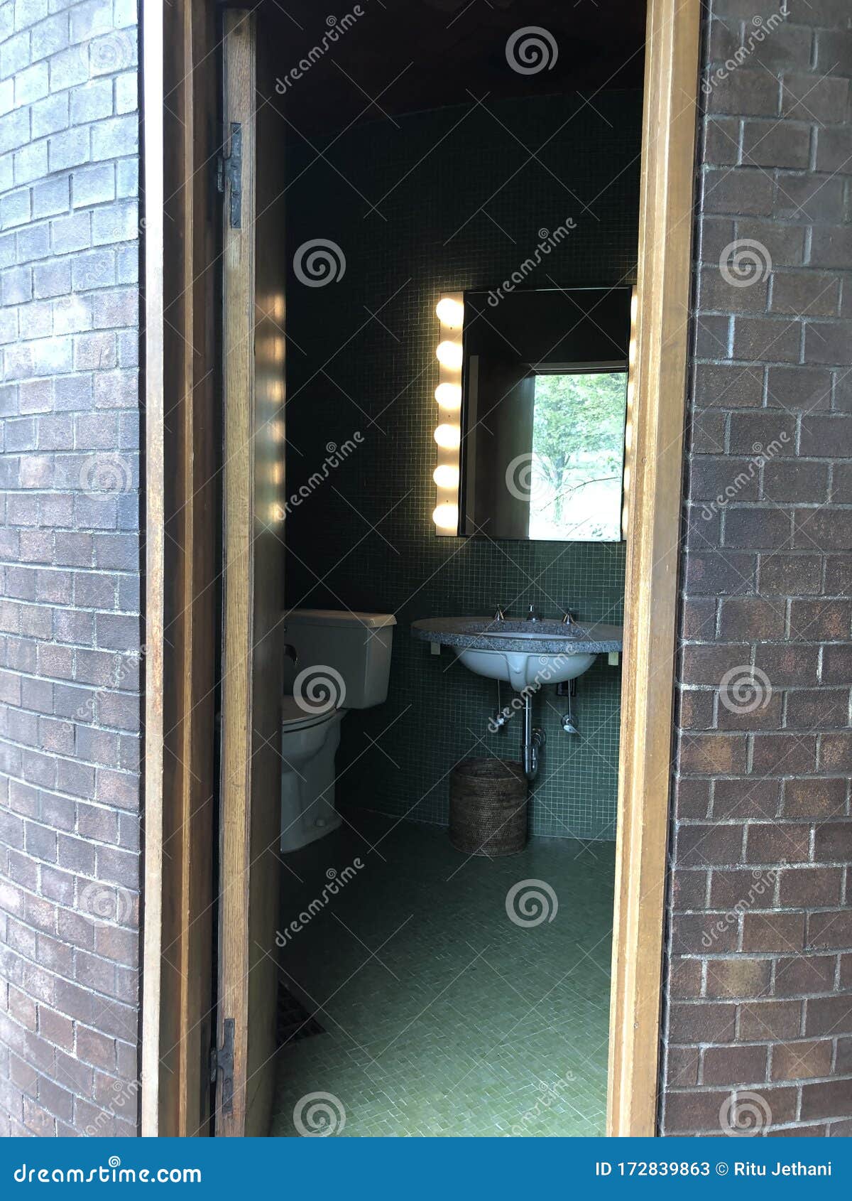 philip johnson glass house bathroom
