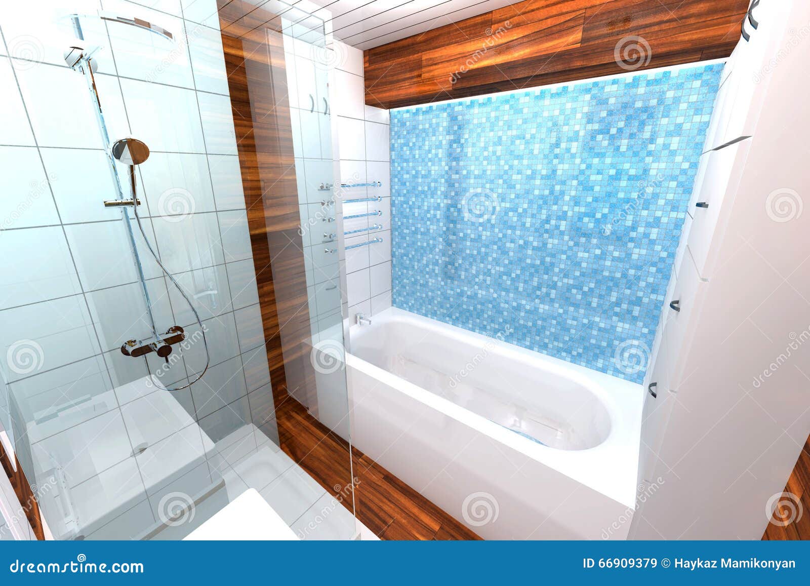 Bathroom Interior Design Stock Illustration Illustration Of