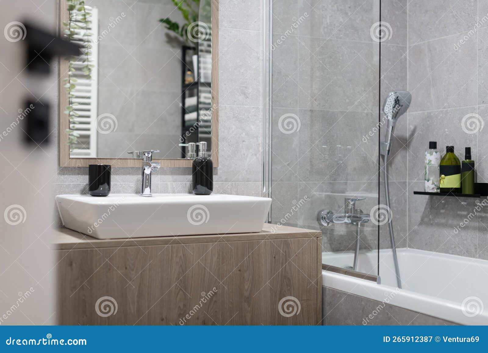 Bathroom of Modern Apartment Stock Image Image of contemporary, decor