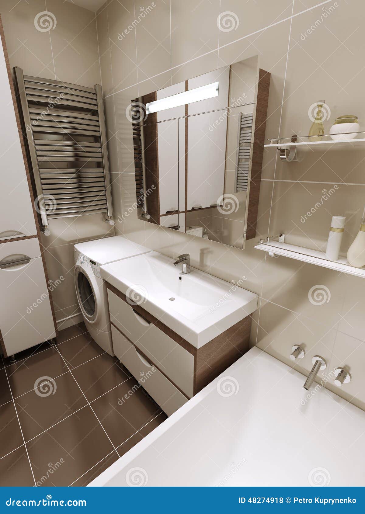 Дизайн совмещённых ванных комнат в брежневках