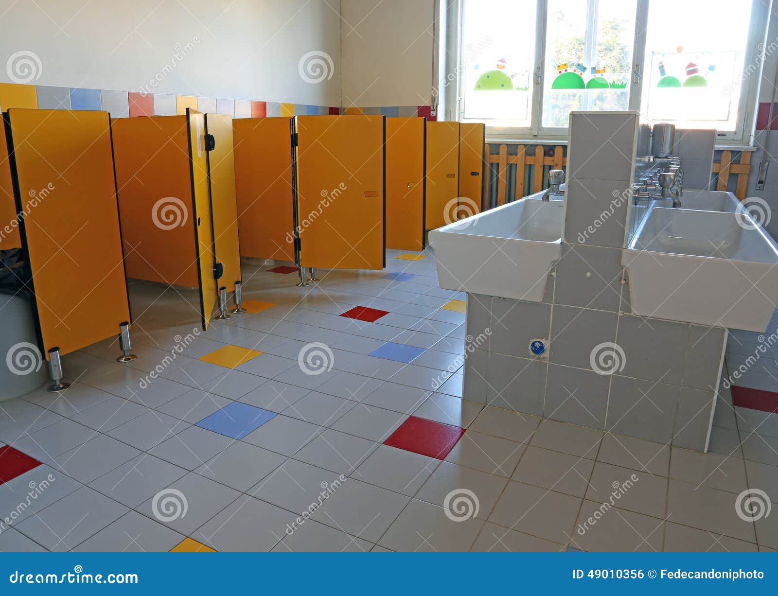 bathroom of the nursery school