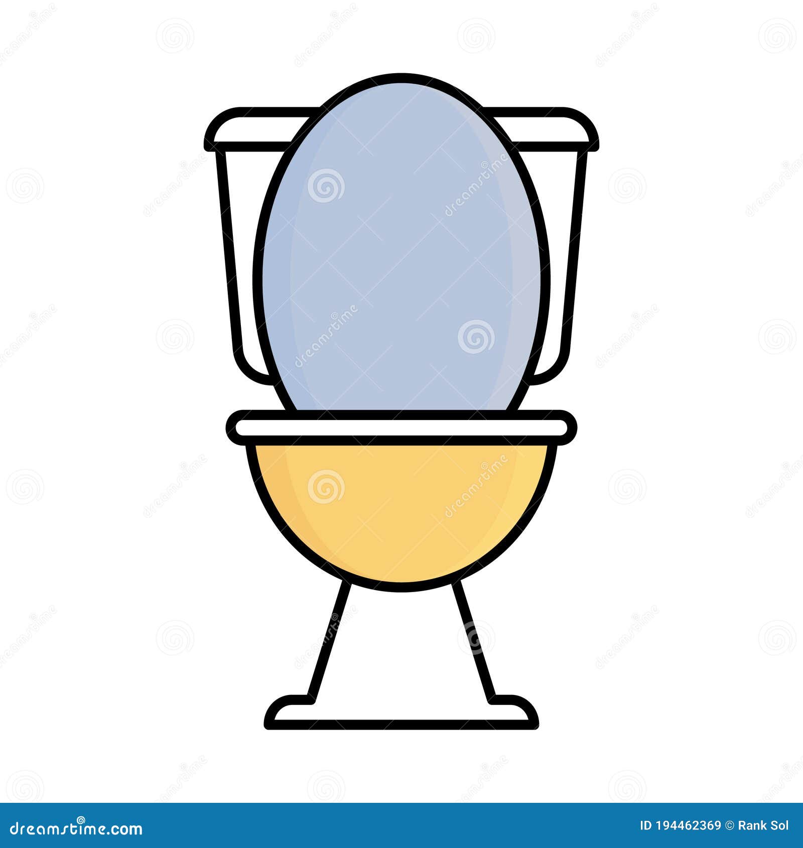 bathroom outline with fill color  icon which can easily modify or edit