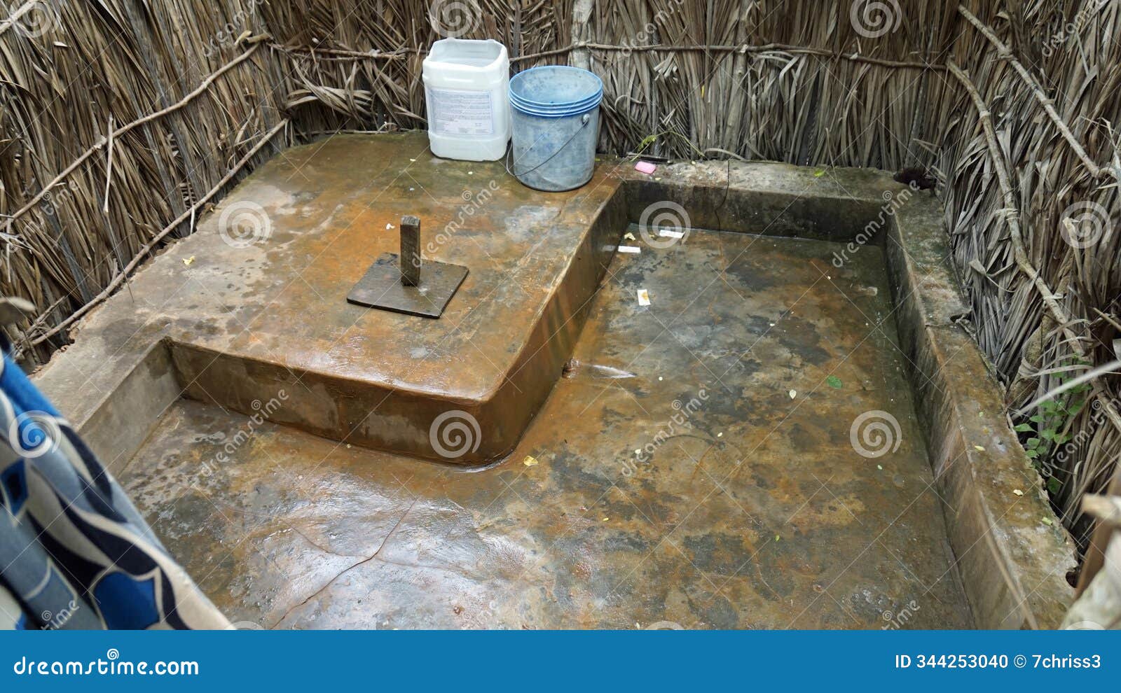 Bathroom in a Poor Village on Zanzibar Stock Photo - Image of bath ...