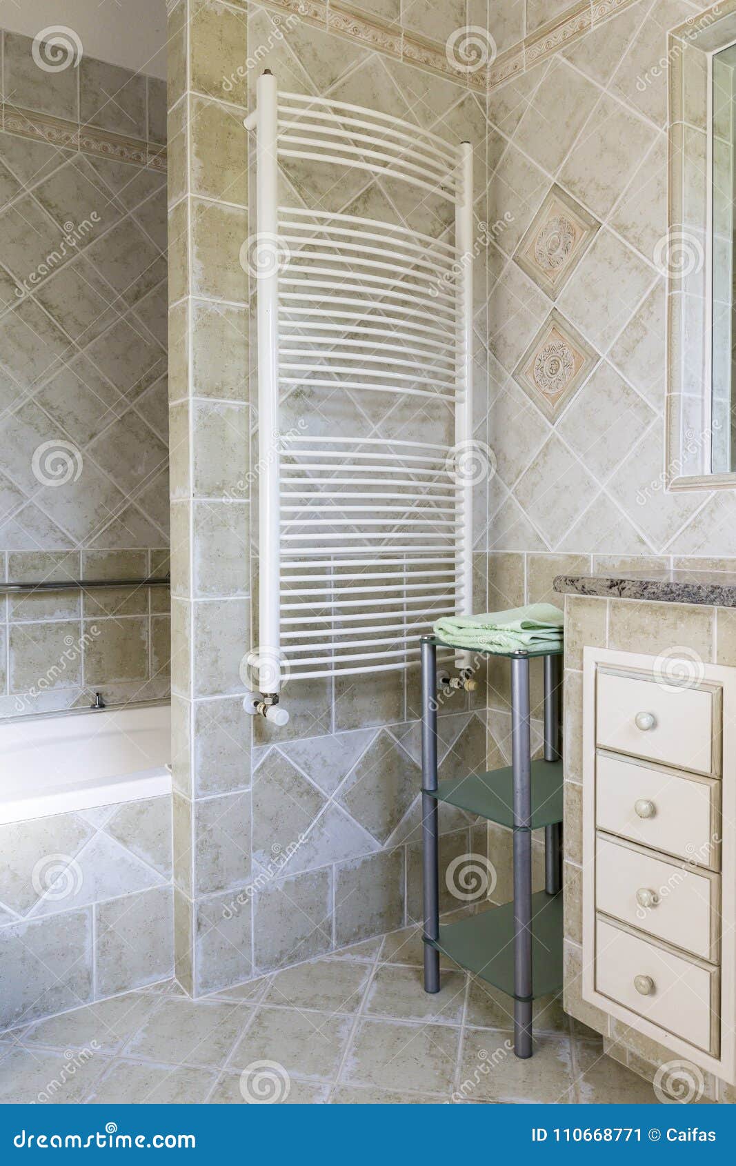 Bathroom radiator stock image. Image of ware, heating 110668771
