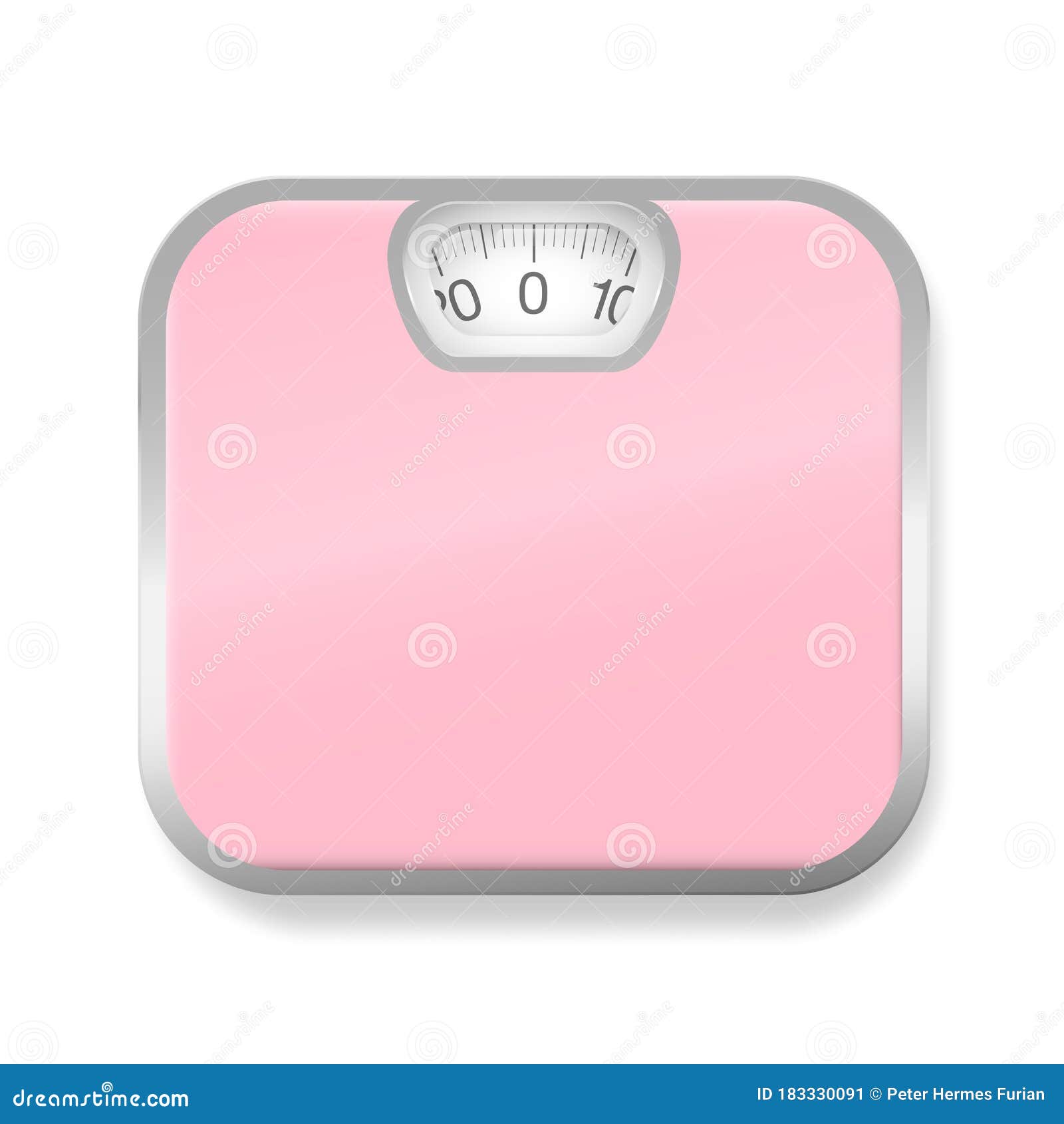 Bathroom Scales Pink Personal Scales Stock Vector - Illustration of lady,  bathroom: 183330091