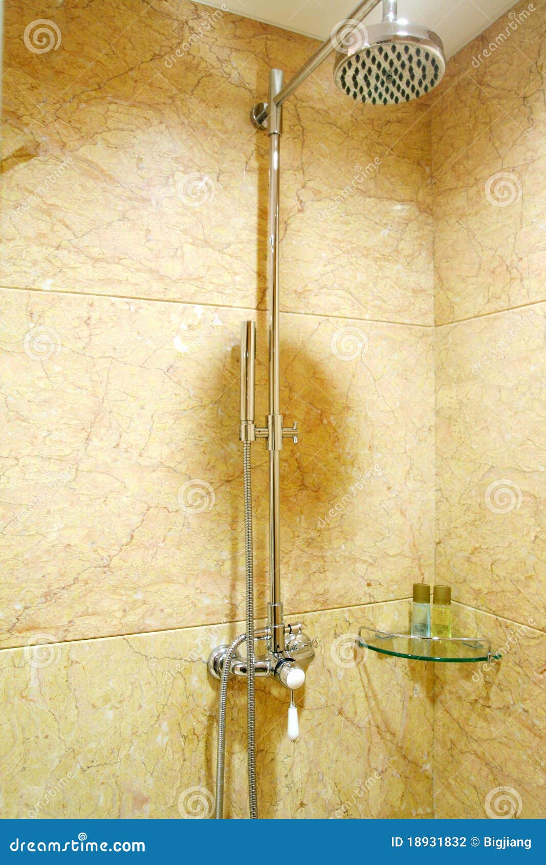 Bathroom shower stock photo. Image of string, fresh, clean 18931832