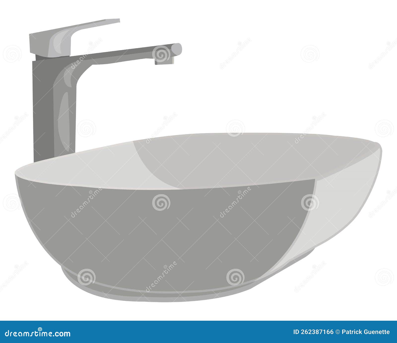 Bathroom sink, icon stock vector. Illustration of element 262387166