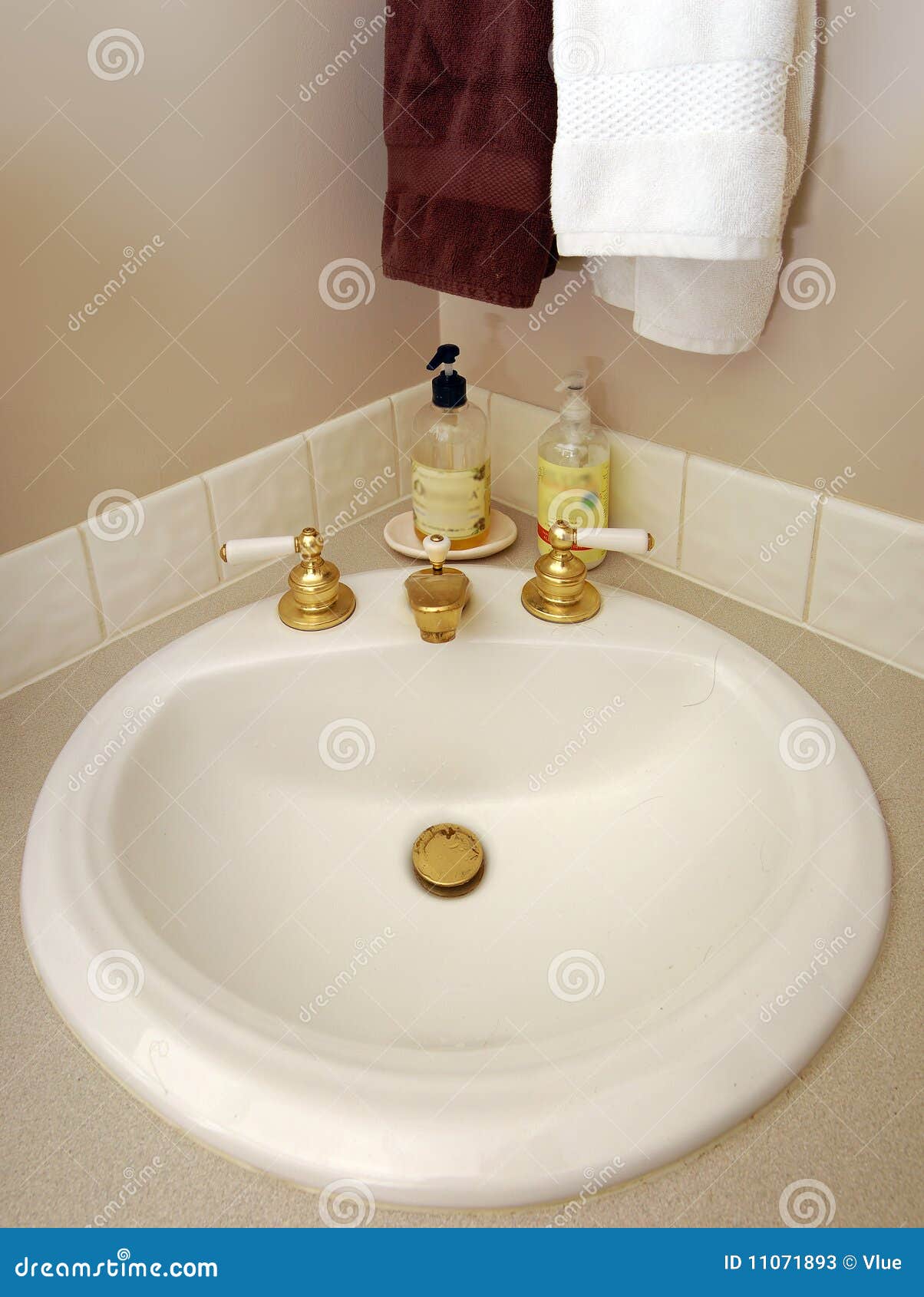 Bathroom Sink with Soap and Towel Stock Image Image of counter, dish