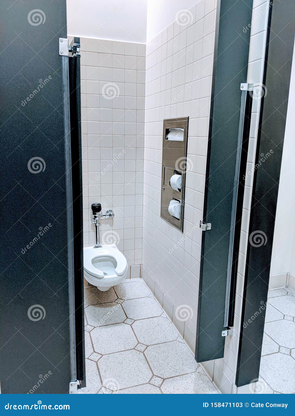 Bathroom Stall, Toilet in Office Building Stock Image Image of