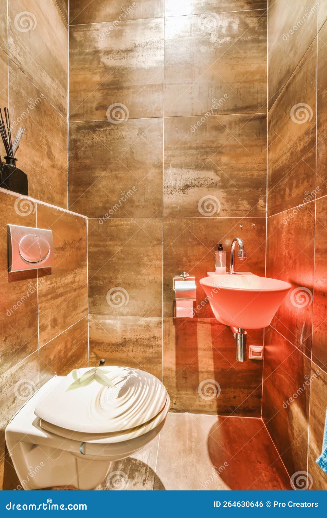 A Bathroom With A Toilet And A Sink Stock Photo Image Of Hygiene