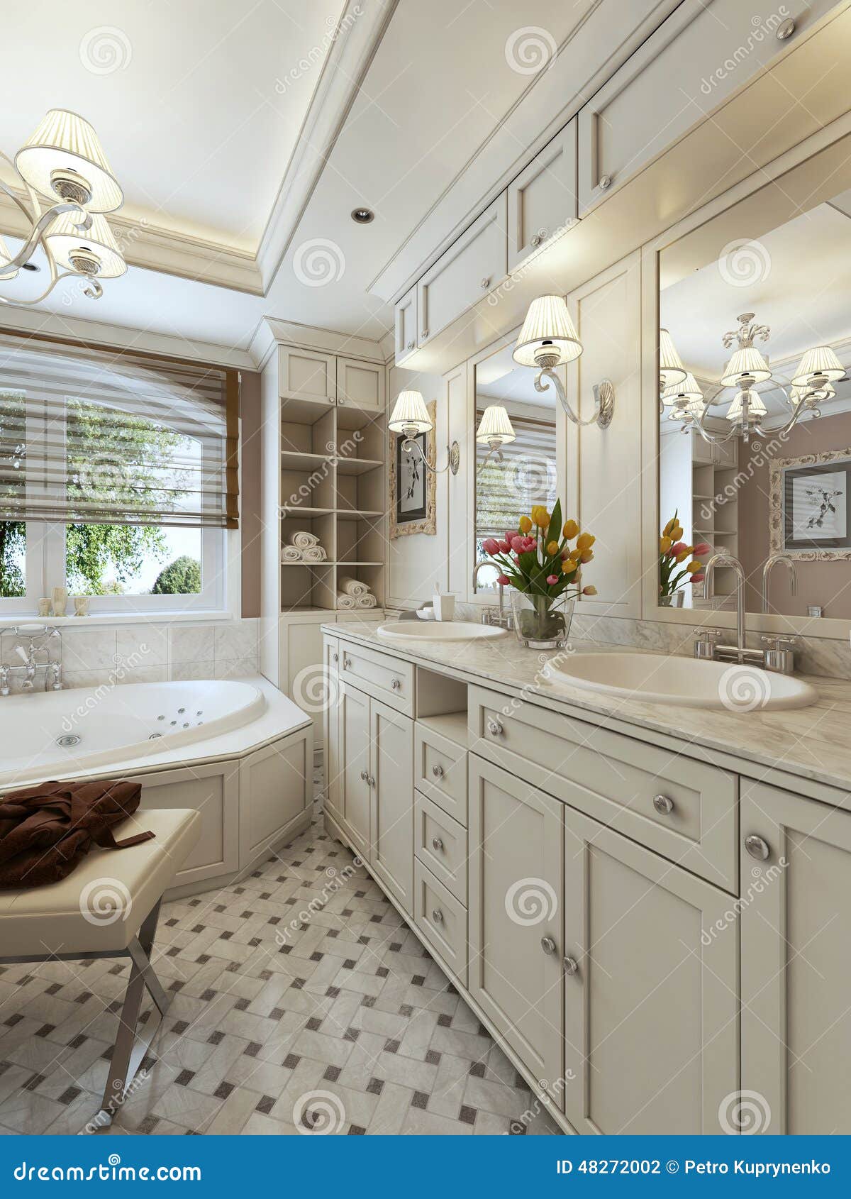 Bathroom Vanities Classic Style Stock Photo Image of comfortable