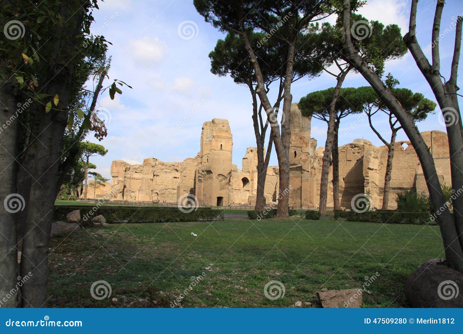 Roman Baths stock photo. Image of italy, complex, attraction 47509280
