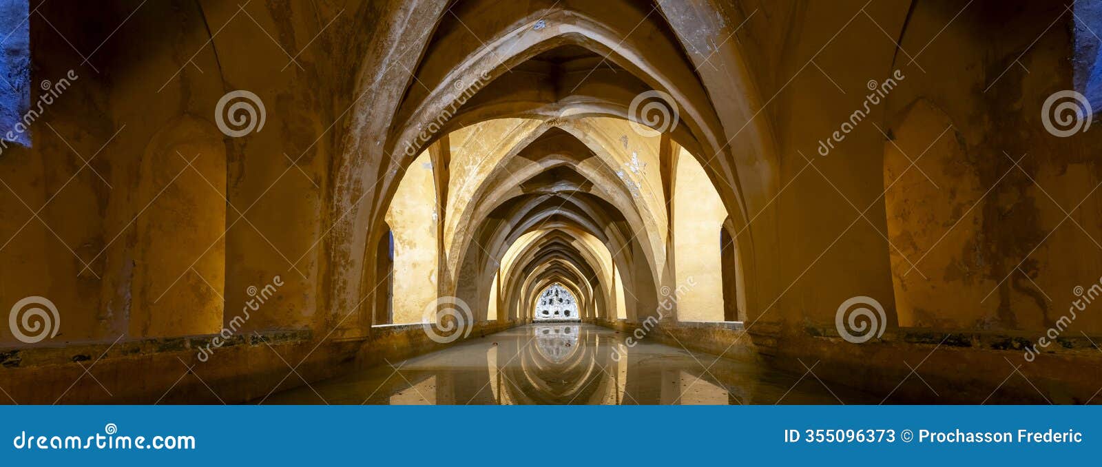 the baths of dona maria de padilla, alcazar of seville