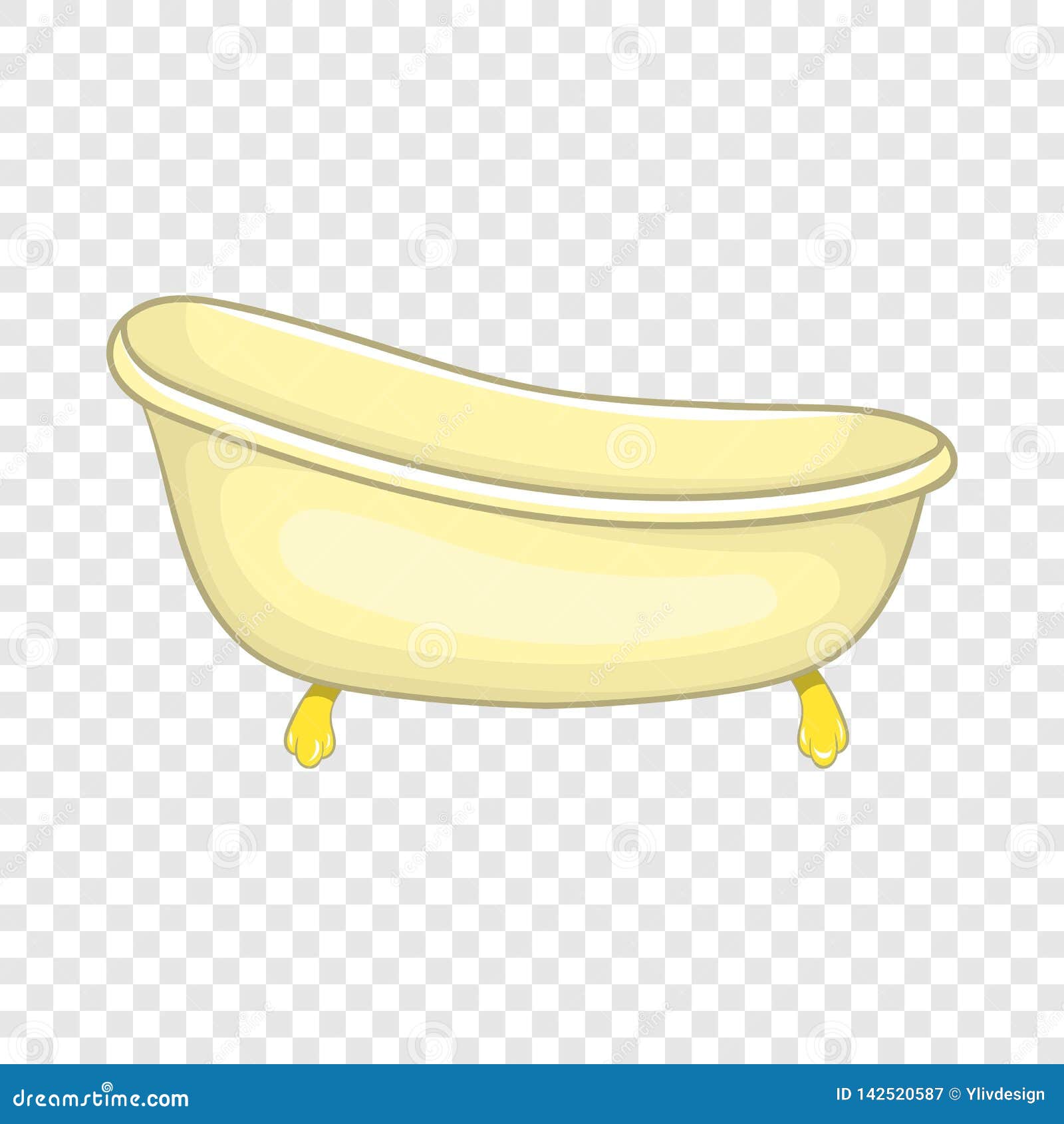 Bathtub Icon In Cartoon Style Stock Vector - Illustration of sign