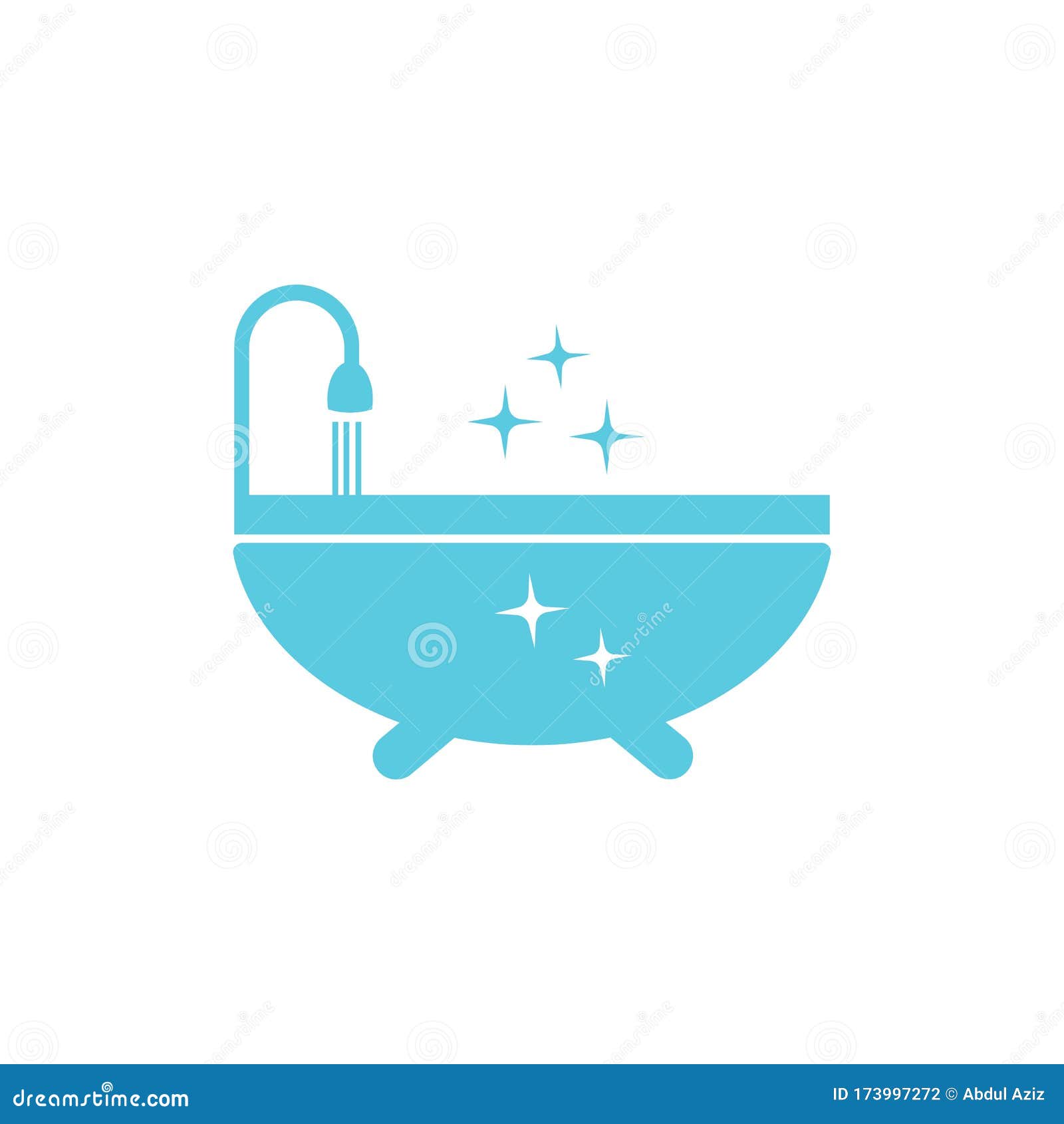 Bathtub logo vector stock vector. Illustration of logo 173997272