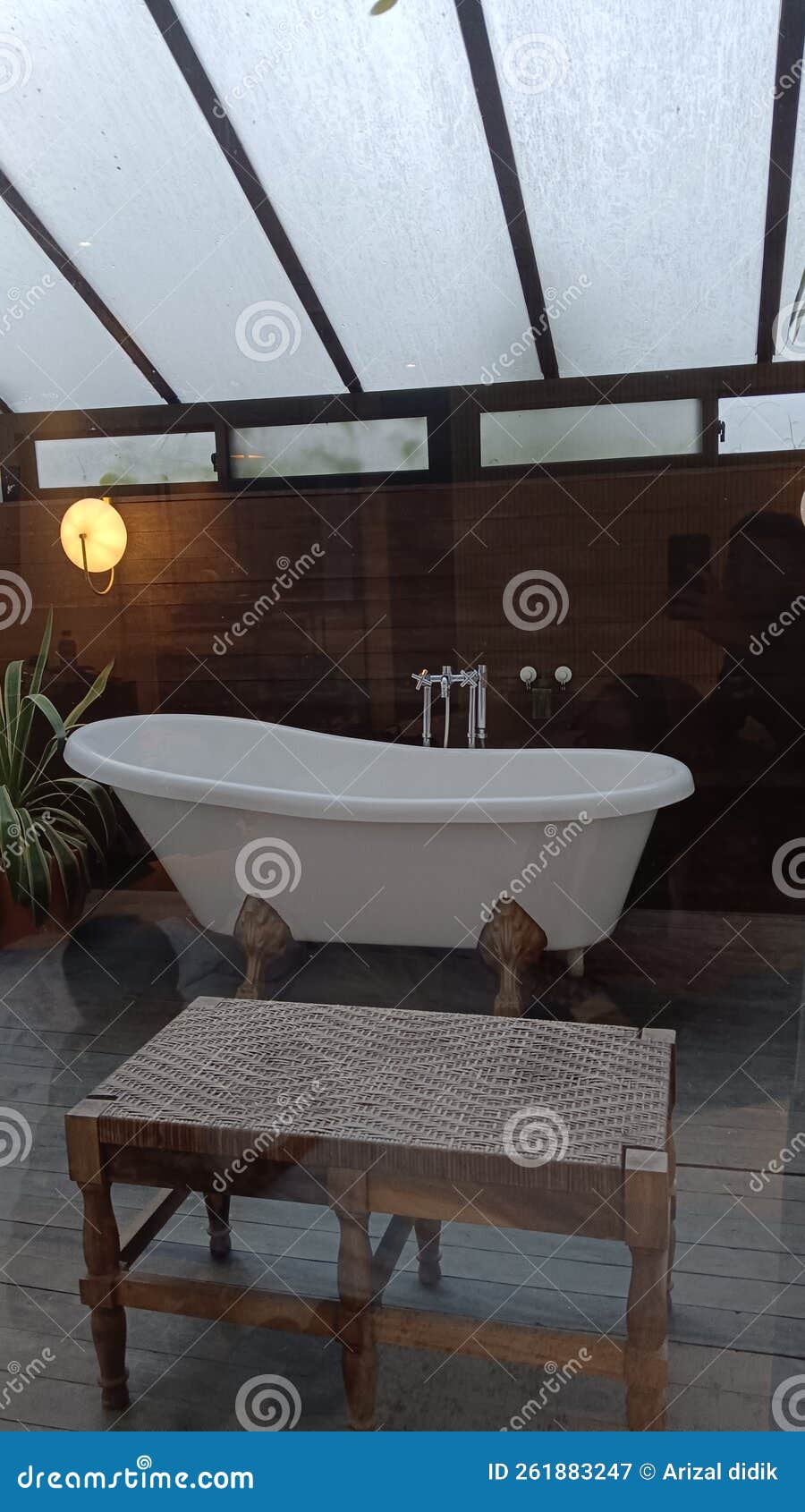 Bathup with the Beautiful Hotel Stock Image - Image of apartment ...