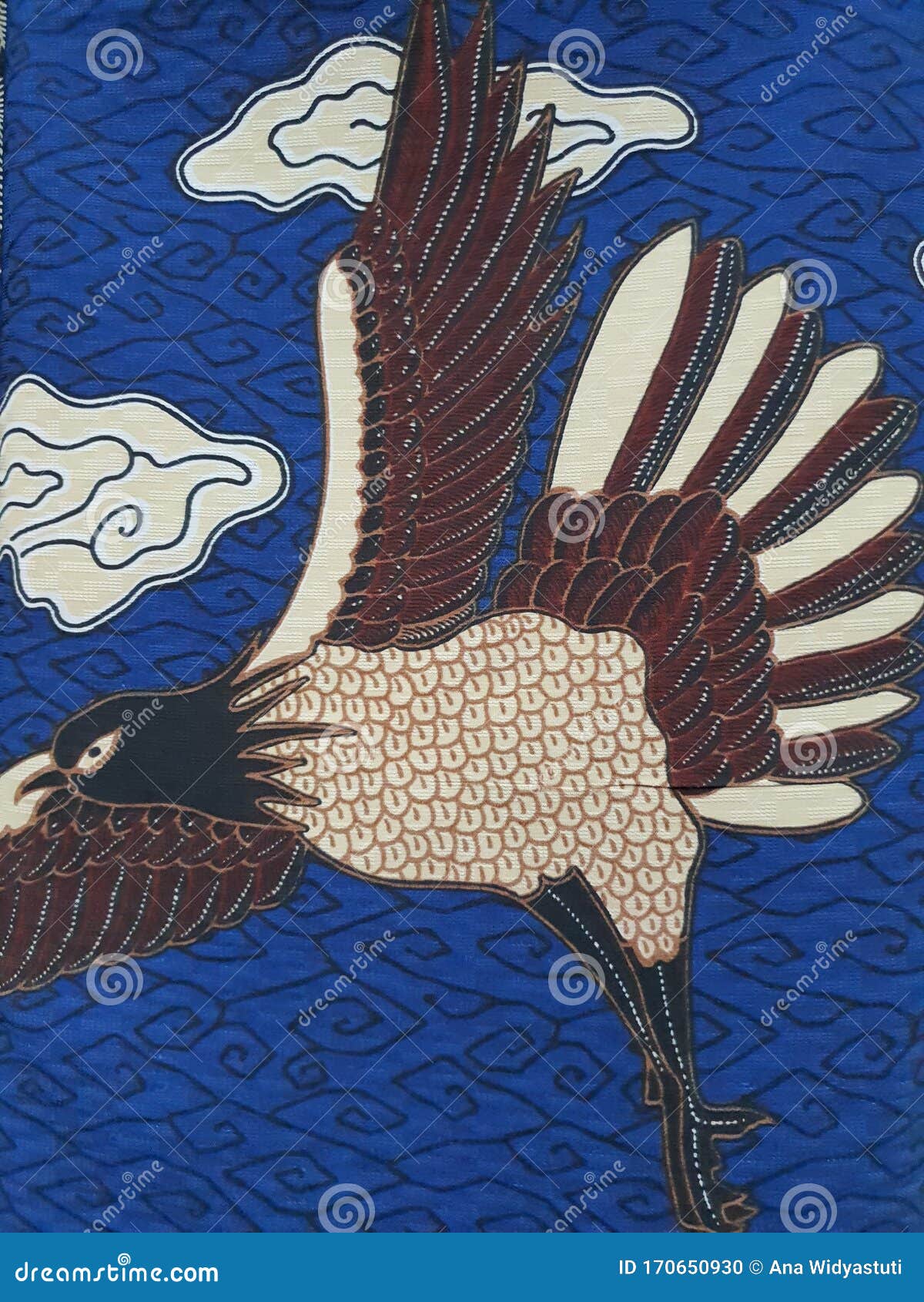 Batik cloth from indonesia stock photo. Image of textile 170650930