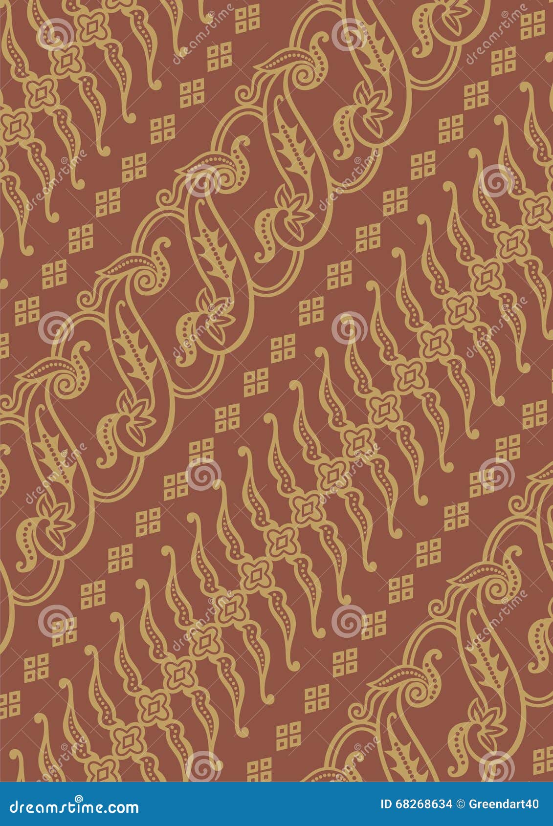 Parang Motif Batik Print Is An Original Indonesian Cultural Heritage ...