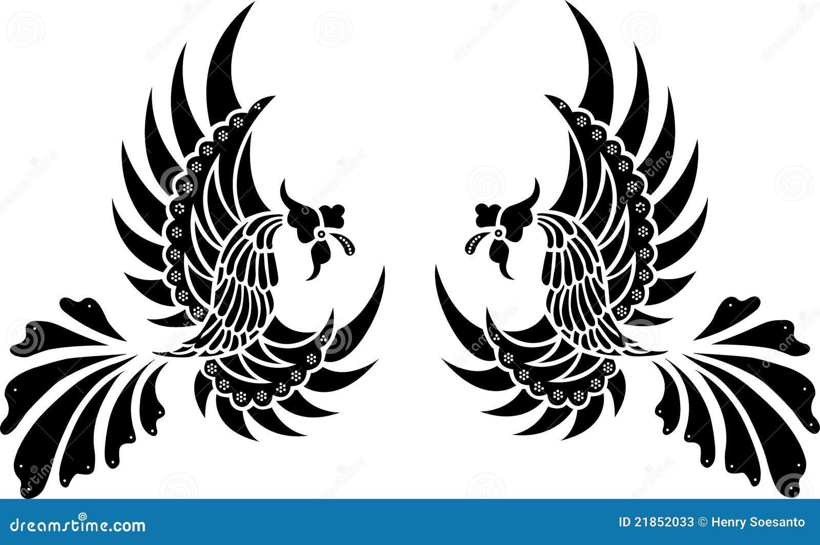 Batik Tribal Bird Isolated Vector Illustration 21852033 Megapixl