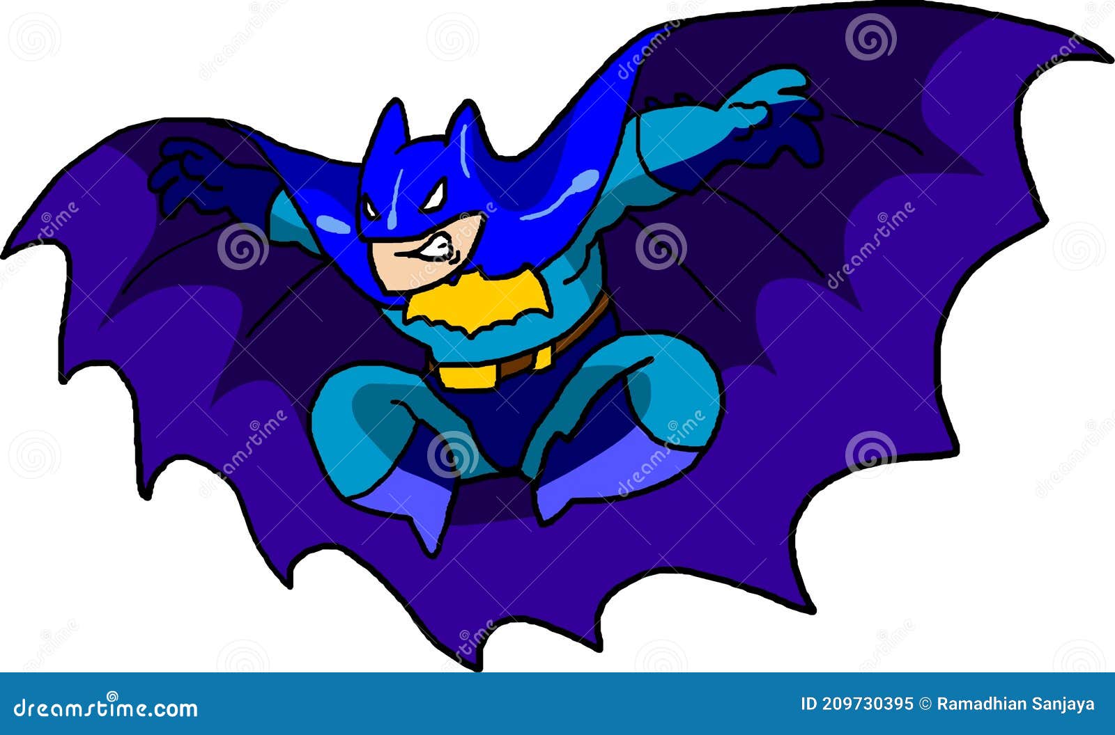 Batman Jump and Ready To Attack Some Enemies Editorial Image - Illustration  of position, enemies: 209730395