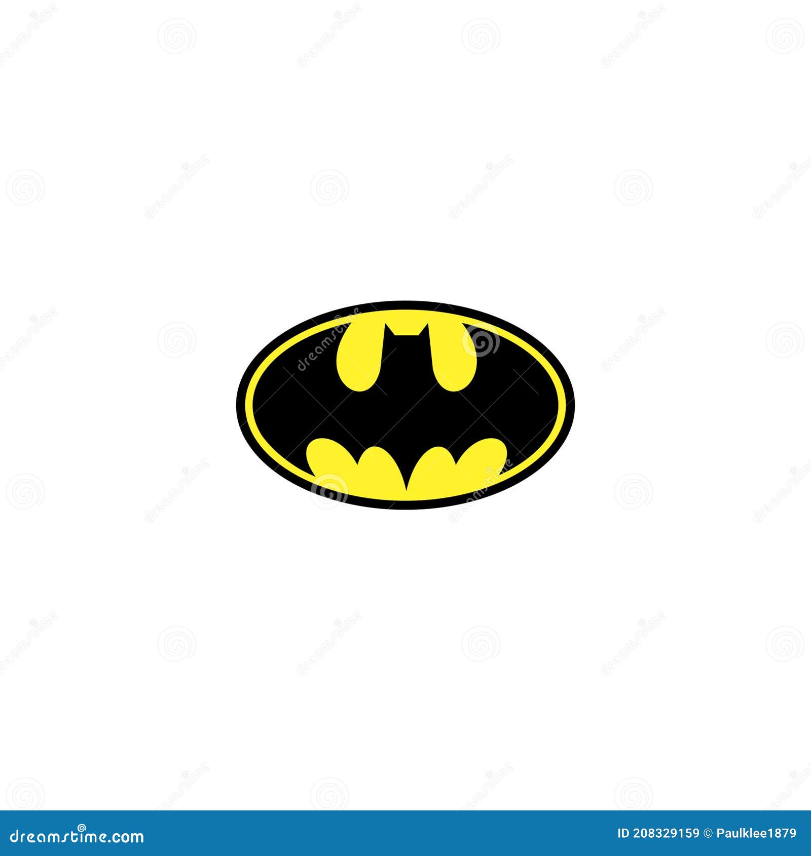 Batman Logo Editorial Illustrative on White Background Editorial Stock  Image - Illustration of icon, illustrative: 208329159