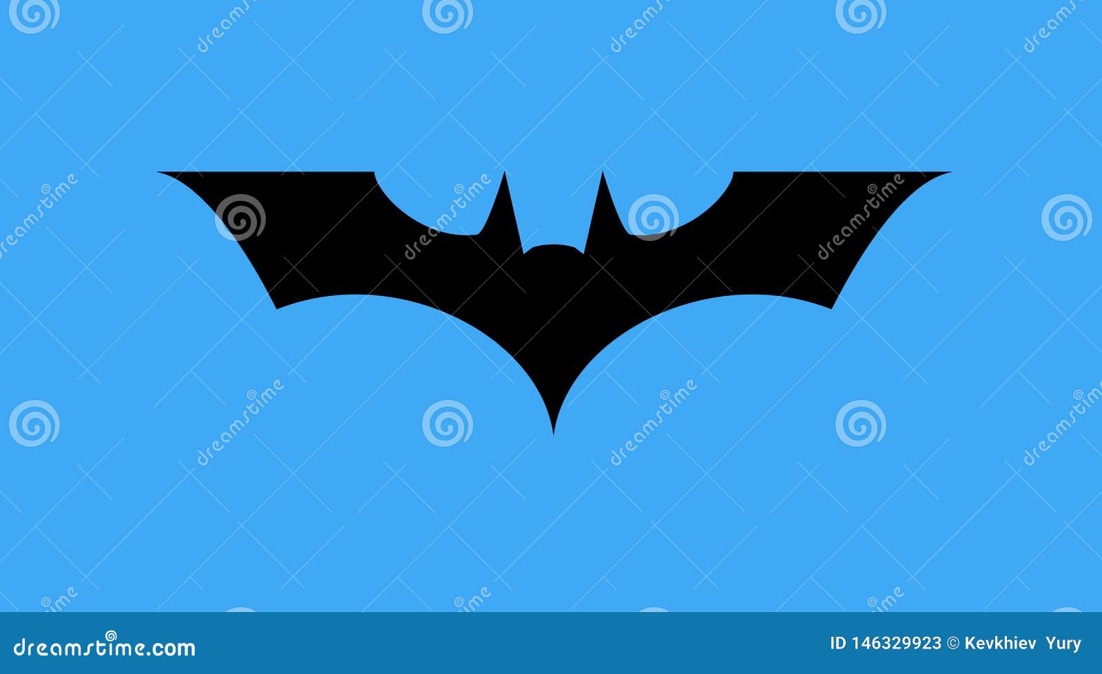 Batman Logo Icon Vector Illustration Editorial Stock Photo Illustration Of Blue Mystery