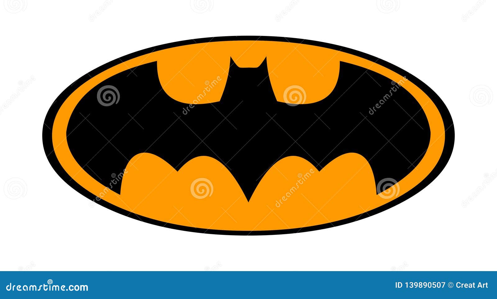 Batman Logo Vector.Black Bat Illustration Editorial Photography ...