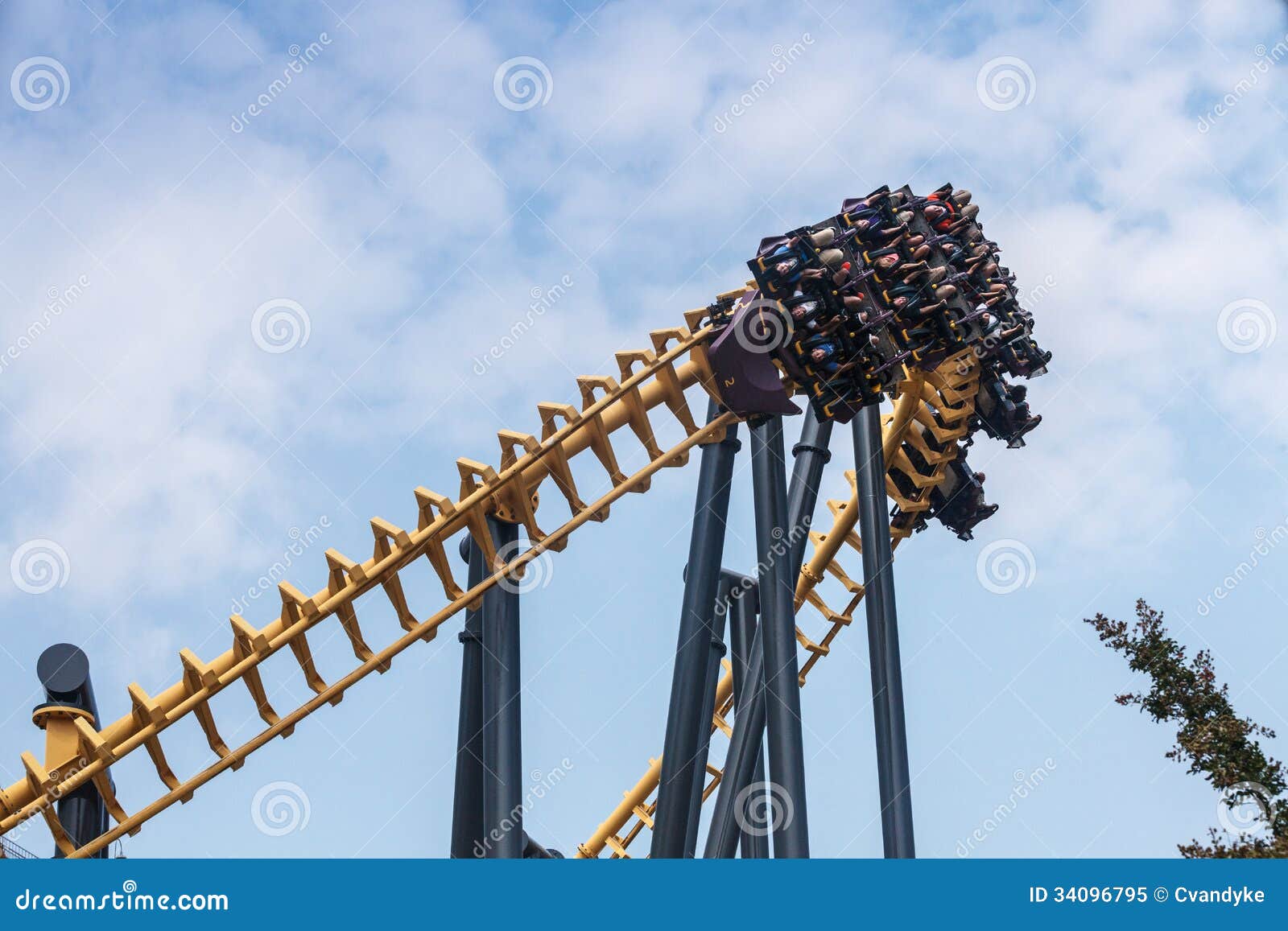 Batman Roller Coaster Ride Six Flags Maryland Editorial Image Image