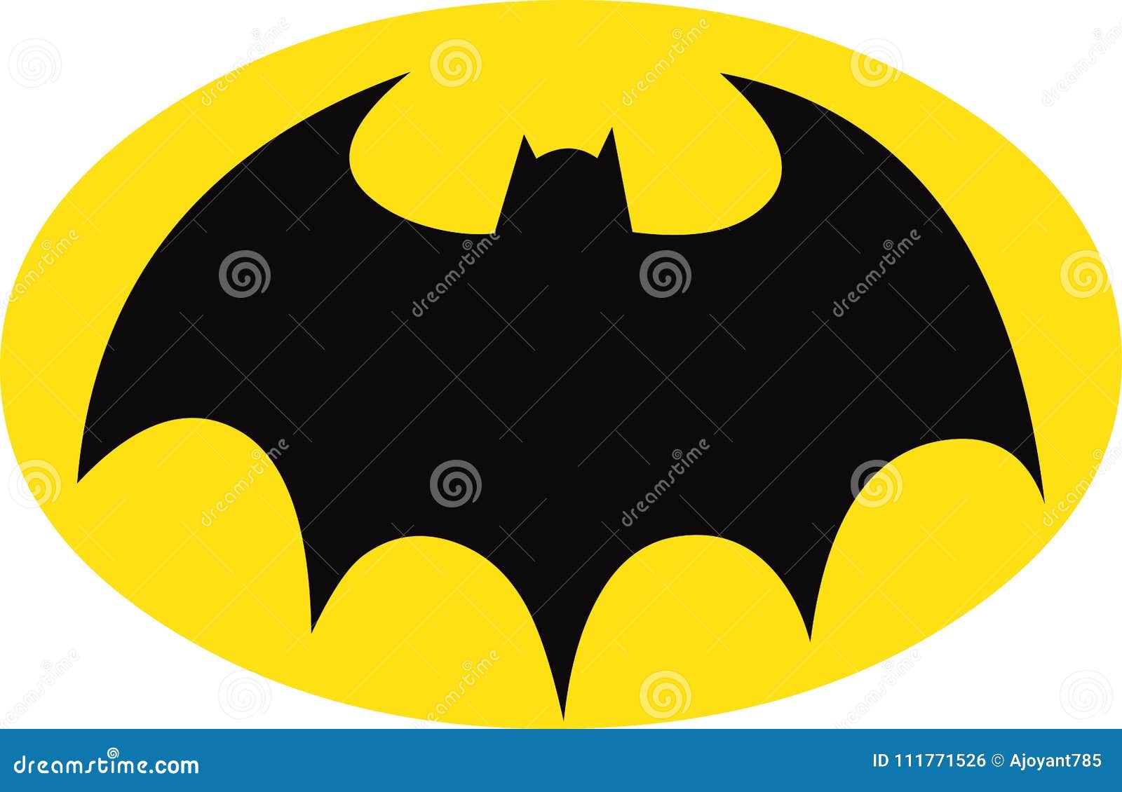Batman Symbol on Yellow Oval Editorial Photo - Illustration of camp,  detective: 111771526