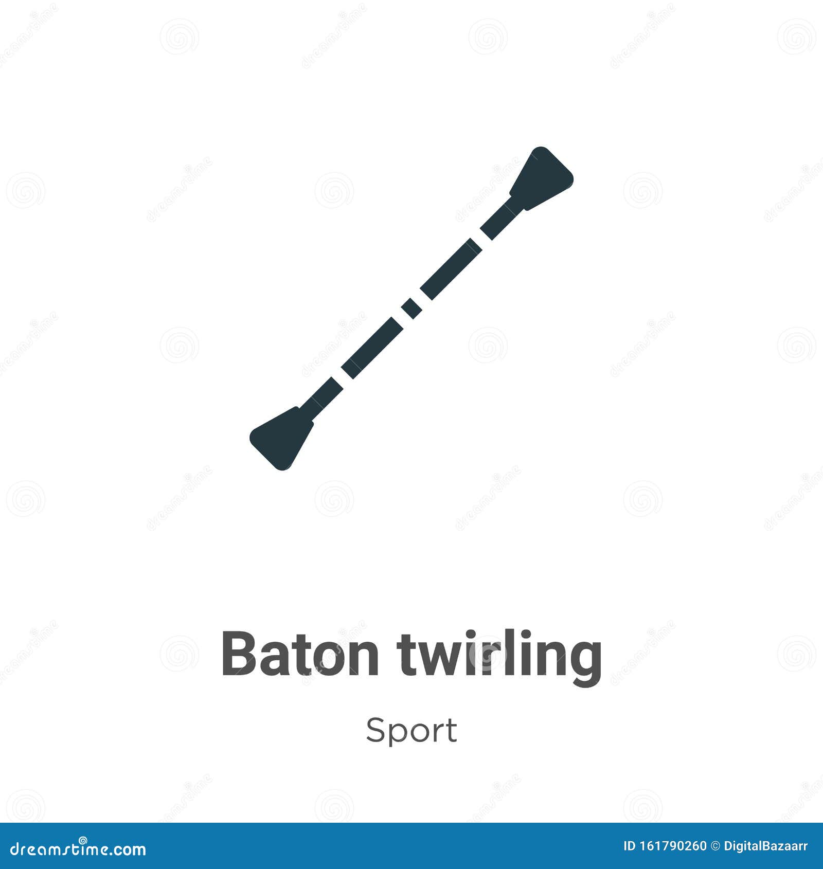 Baton Twirling Icon. Trendy Baton Twirling Logo Concept On White Vector ...