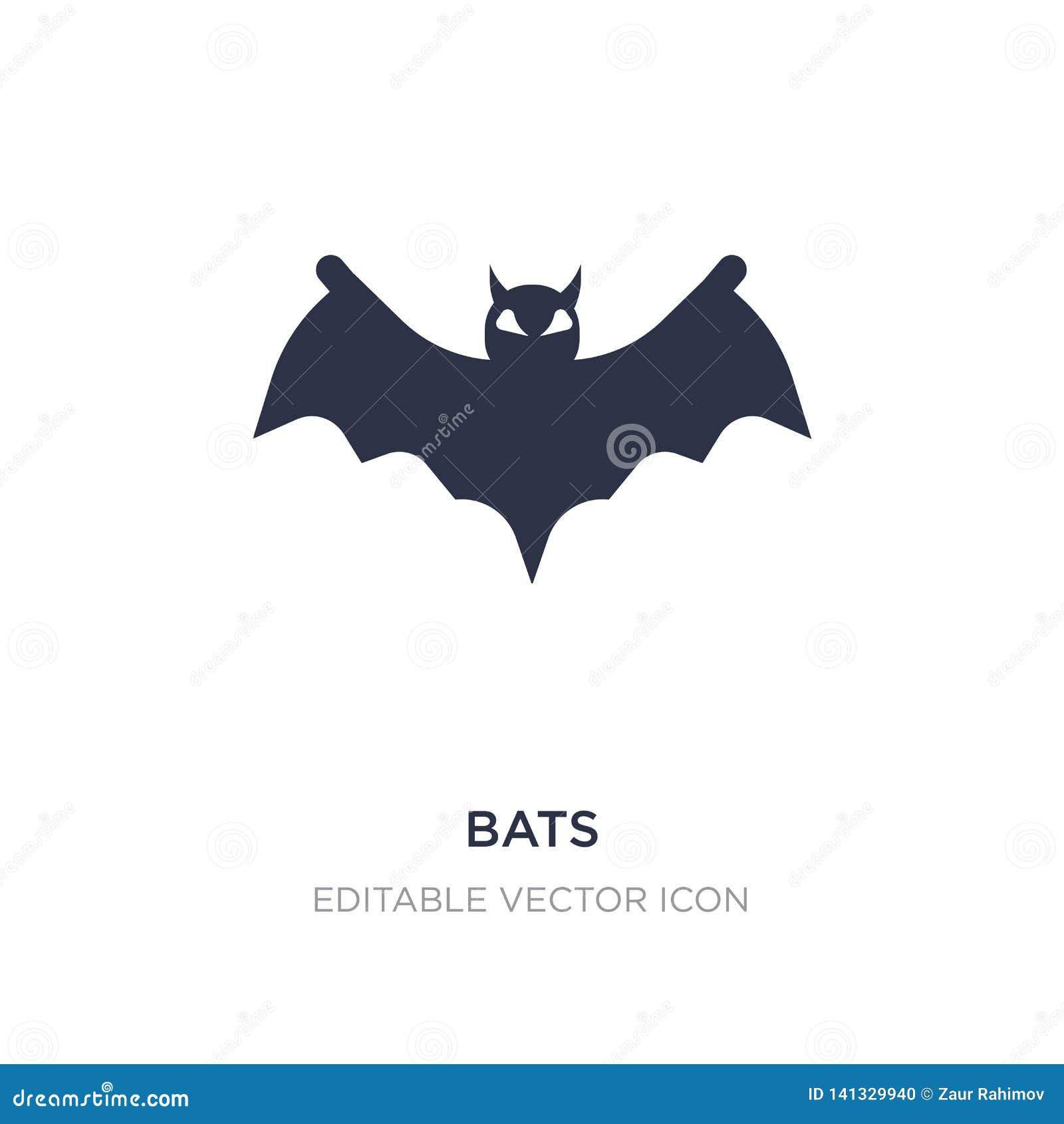 Bats Icon On White Background. Simple Element Illustration From